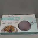 Baker's Friend Instant Crepe Maker with Handle, Electric Crepe Maker Machine, Crepera Electrica, 8 Inch Non-stick Cooking Surface, Aqua