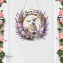 VODAPYC Easter Diamond Art Hanging Kits for Adults, DIY Double Sided Partial Special Shaped Diamond Painting Window Pendant Ornament(Happy Easter Sheep)