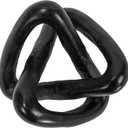 Creative Co-Op Modern Decorative Marble Link Knot, Black