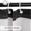 Halloween Shower Curtains for Bathroom Black Bat Pumpkin Shower Curtain Waterproof Fabric Happy Halloween Decoration Bathroom Curtain with Hooks 72"x72" (Black White)