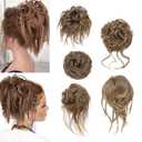 5 PCS Messy Bun Hair Piece for Women Scrunchies Ponytail Extension with Elastic Rubber Band Hair Pieces for Updos Fake Hair Buns Hair Piece Accessories Set for Women