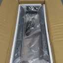 Spice Rack Shelf for Kitchen Stove, Over The Stove Shelf with 4 Level Adjustable Height, Over Stove Spice Rack with 4 Hooks, Black