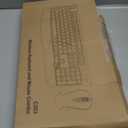 Wireless Keyboard and Mouse Combo, ULSOU 2.4G Full-Sized Ergonomic Computer Keyboard with Wrist Rest and 3 Level DPI Adjustable Wireless Mouse for Windows, Mac OS Desktop/Laptop/PC(Grey)