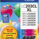 Brother Genuine High Yield Color Ink Cartridge, LC2033PKS, Replacement Color Ink Three Pack, Includes 1 Cartridge Each of Cyan, Magenta & Yellow, Page Yield Up To 550 Pages