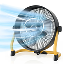 15" Battery Operated Fan Rechargeable Powered,20H Run Time 12 Wind Speed, Cordless High Velocity Metal Blade Portable Fan for Camping Travel Patio Tent Indoor Outdoor 360° Tilt