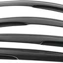 Window Visor Compatible with 2012-2016 Honda CRV CR-V, Acrylic Smoke Tinted & Semi-Transparent Sun Rain Shade Guard Wind Vent Air Deflector by IKON MOTORSPORTS, 2013 2014 2015