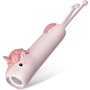 Kids Flashlight Rechargeable, LED Kid Flashlight for Boys & Girls, Unicorn Toys for Girls Age 4-6, Pink Unicorns Flashlights for Kid for Camping & Outdoor Adventures, Birthday Gift, 1Pack