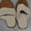 Litfun Women's Fuzzy Memory Foam Slippers Fluffy Winter House Shoes Indoor and Outdoor (8-8.5)