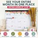 bloom daily planners Desk Calendar 2026-2027 - Academic Year Large Wall Calendar (July 2026 - July 2027) - 21” x 16” Desktop & Hanging Monthly Planner with Stickers for Home or Office - Seasonal Florals