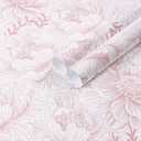 2 x Guvana Floral Peel and Stick Wallpaper Boho Contact Paper Pink and White Wall Paper Modern Removable Wallpaper for Bedroom Bathroom Nursery Mural Self Adhesive Waterproof Vinyl Roll 17.3in78.7in