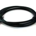 Monoprice RG6 Quad Shield CL2 Coaxial Cable with F Type Connector - 18AWG, 75 Ohm, 6 Feet, Black