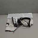 Gaming Keyboard and Mouse and Gaming Headset & Mouse Pad, Wired LED RGB Backlight Bundle for PC Gamers Users - 4 in 1 White Edition Hornet RX-250