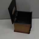 Crafted Classical Retro Wooden Antique Book Tissue Box Cover Square Tissue Holder Dispenser Paper Cover Case Napkin Holder Home Decor for Bathroom Living Room Office car Kitchen (Brown)