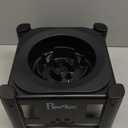 Pawque Elevated Slow Feeder Bowls - Adjustable Raised Dog & Cat Bowl with 3 Heights (6.1", 7.7", 9.3") for Medium & Small Pets, Mess Proof & Non-Slip Dish Feeder (Black)