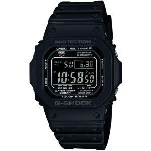 Casio G-Shock Unisex Watch in Resin with Solar Power and Snooze Feature - Rectangular Shaped & Water Resistant, Black/Black, Bracelet