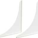 EZ-FLO 7 x 9 Inch White Bathroom Shower Splash Guard, Pack of 2, 15266