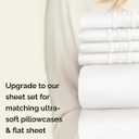Extra Deep Queen Fitted Sheet - Hotel Luxury Single Fitted Sheet Only - Easily Fits 18 inch to 24 inch Mattress - Ultra Soft, Wrinkle Free with Extra Deep Pockets - Breathable & Comfy - Antique White