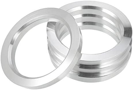 X AUTOHAUX 4pcs OD 83.1mm to ID 64.1mm Aluminium Alloy Car Hub Centric Rings Wheel Bore Center Spacer
