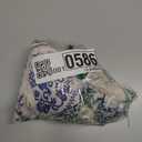 Women's Boho Tops Western Country Concert Outfits Tie Front Long Bell Sleeve Tops 70s Hippie Disco Clothes (Medium, Blue and White)