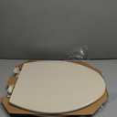 Bemis 1500EC 146 Almond Elongated Molded Wood Toilet Seat with Easy-Clean & Change Hinge