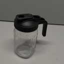 64oz Glass Mason Jar Pitcher with Lid 2 Quart Breast Milk Pitchers with Pour Spout Juice Jug Coffee Iced Tea Container for Fridge Leak-Proof Water Jug with Handle for Party & Daily Use