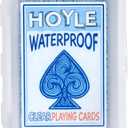 Hoyle Waterproof Playing Cards, Clear Plastic Deck of Cards for Outdoor Card Games, Camping, Beach, Pool & Travel Games (1 Deck)