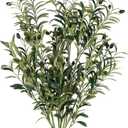 Olive Stems 3 Pcs 39 inch Artificial Olive Green Leaves Picks, Spring Branches Decor for Vase, Greenery Vase Filler Home Decoration Indoor