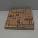 Sac Smarten Arts Funny Beach Bathroom Decor Silent Wall Clock, 12 inch, Ocean Blue