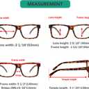2 x Eyekepper 5-pack Oversized Reading Glasses Square Large Frame Readers for Men and Women - Tortoise +0.50