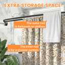 Double Curved Shower Curtain Rod, Matte Black Adjustable 35-75 Inches, Stainless Steel Double Shower Curtain Rods for Bathroom, Laundry Room, Bathtub and moreNo Rust, Need to Drill