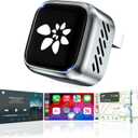 2-in-1 Wireless CarPlay Adapter for iPhone & Android, 2026 Upgraded Wireless Adapter with Zero Latency, 3 Second Auto Stable Connection,Plug & Play for 2016+ Cars with USB-A USB-C Ports