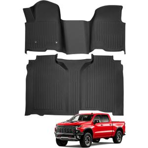 Floor Mats for Chevy Silverado & GMC Sierra 2019-2026 Crew Cab Accessories