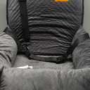 Dog Car Seat Pet Booster Seat Pet Travel Safety Car Seat,The Dog seat Made of Materials is Safe and Comfortable, and can be Disassembled for Easy Cleaning (Gray)