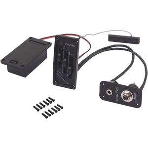 Alnicov Electric Violin Pickup Piezo Preamp Accessory With Active Tone System