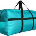 DoYiKe Extra Large Storage Duffle Bag with Zippers and Handles, Big Foldable Duffle Bag for Travel
