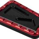 Brake Pedal Compatible with '86-Later Harley Touring Street Glide Road King Tri Glide All Models Aluminum Fly Brake Peg with Trim Custom Accessories (Red)