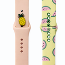 3pcs Apple Watch Silicone Band Summer Cnte Fruit Pineapple, Watermelon, 38mm 40mm 41mm