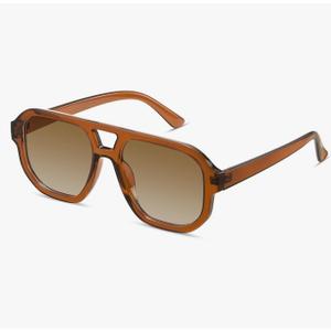 livho Trendy Polarized Square Aviator Sunglasses Women Men Square Eyewear Frame, Retro Sun Glasses for Women Men 2025 Shades