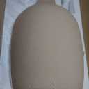 JAYMP Wabi Sabi Pendant Light for Dining Room Kitchen Island Light Hallway Restaurant Hanging Lamp E26 Base Japanese Style Wine Bottle Shape Lighting Fixture, 1 Pack (Light Brown, C Shape, D26H46cm)