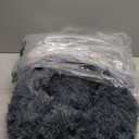 rabbitgoo Cat Beds for Indoor Cats, 20 inches Cat Bed Machine Washable, Fluffy Round Pet Bed Non-Slip, Calming Soft Plush Donut Cuddler Cushion Self Warming for Small Dogs Kittens, Dark Grey, Medium (20"L x 20"W x 4.7"Th)