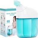 Nasal Irrigation System, Nasal Care, Sinus Rinse Machine, Nasal Rinse Machine, Nasal Cleaner with Auto Waste Collection Function for Sinus, Runny Nose, Nasal Congestion Turquoise