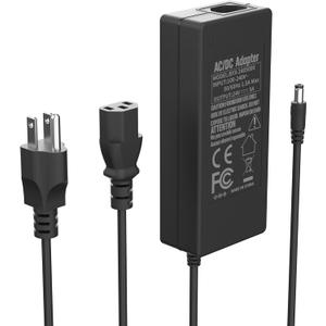PAUTIX 24V DC Power Supply Adapter 24Volt 5A 120W AC to DC Converter Transformer 100-240V AC Input with 5.5 x 2.1mm US Plug for LED Strip, CCTV Camera