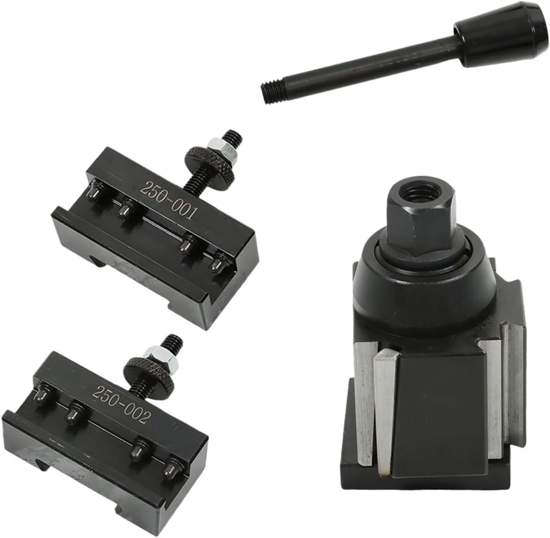 findmall Pack of 3 OXA Wedge Type Tool Post Set 250-000 Wedge Type Tool Post 250-001, 250-002 Tool Holder