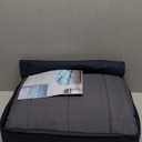 Topcee Weighted Blanket for Adults (12 lbs, 48" x 72") Twin Size Soft Cooling Heavy Blanket Sleeping, Apply to 110-130 lbs Body, Thick Breathable Blanket with Glass Bead, Easy Care (00-dark Grey)