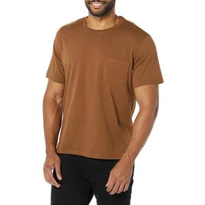 Amazon Essentials Men's T-Shirts, Short-Sleeve Crewneck Pocket, Cotton, 1-Pack (X-Large, Brown) Amazon Essentials Men's T-Shirts, Short-Sleeve Crewneck Pocket, Cotton, 1-Pack (X-Large, Brown)