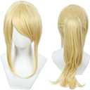 Amazon.com: Linfairy Womens Blonde Wig Costume Cosplay Wig + 50cm Ponytail : Clothing, Shoes & Jewelry