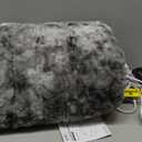 WOOMER Heated Blanket Full Size Electric Blanket 77"x 84", Soft Faux Fur Fast Heating Blanket, 10 Heating Levels & 0.5-12H Auto Off, Over-Heat Protection, ETL Certification (Marble Grey)