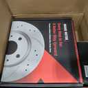 Anpulsero Brake Pads And Rotors Kit Rear Compatible with 2008-2017 Honda Accord, 2009-2014 Acura TSX, Automotive Replacement Brake Kits 31479 D1451-8447 Drilled And Slotted Rotors 281.7mm(11.1in)
