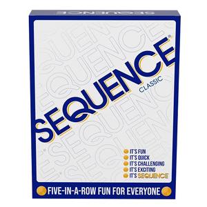 SEQUENCE- Original SEQUENCE Game with Folding Board, Cards and Chips by Jax ( Packaging may Vary ) White, 10.3" x 8.1" x 2.31"