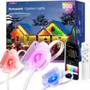 Addlon Permanent Outdoor Lights, Smart RGB+IC LED Lights for House & Outdoor Decor, App & Remote Control, Scene Modes, IP67 Waterproof for Christmas, Holiday, Valentine's Day Decorations, 200FT